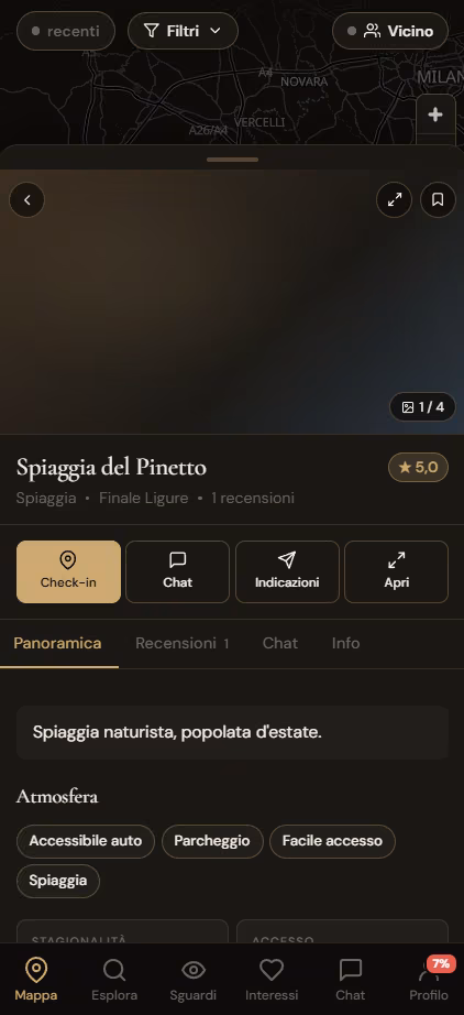 Velato Club: not a common dating site mobile